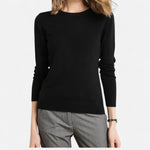 Pull Col Rond en Laine Mérinos pour Femmes - Emilia Lane