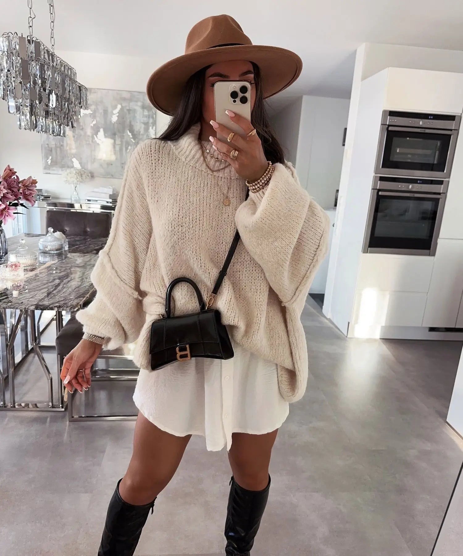 Pull col rond fin et élégant pour Femme - Emilia Lane