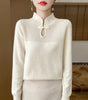 Pull en Laine à Col Montant pour Femme - Emilia Lane