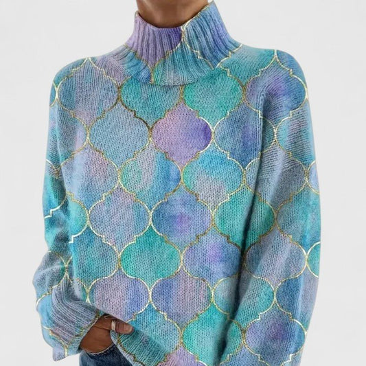 Pull en maille multicolore pour femmes - Emilia Lane