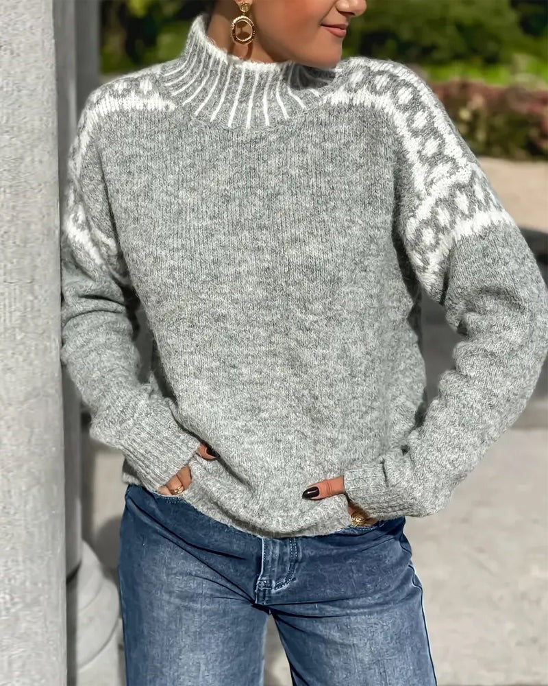 Pull en Tricot Waffle pour Femmes - Emilia Lane