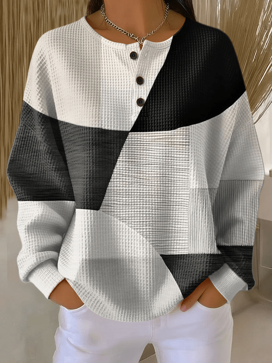 Pull en Tricot Waffle pour Femmes - Emilia Lane