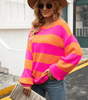Pull - over en maille avec rayures pour Femme - Emilia Lane