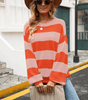 Pull - over en maille avec rayures pour Femme - Emilia Lane