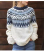 Pull - over Hiver Motif Nordique pour Femme - Emilia Lane