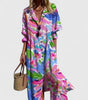 Robe A - line imprimée pour femmes - Emilia Lane