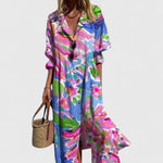 Robe A - line imprimée pour femmes - Emilia Lane