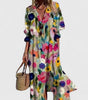 Robe A - line imprimée pour femmes - Emilia Lane