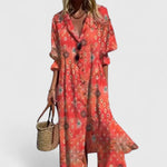 Robe A - line imprimée pour femmes - Emilia Lane
