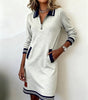 Robe à manches longues en coton pour femmes - Emilia Lane