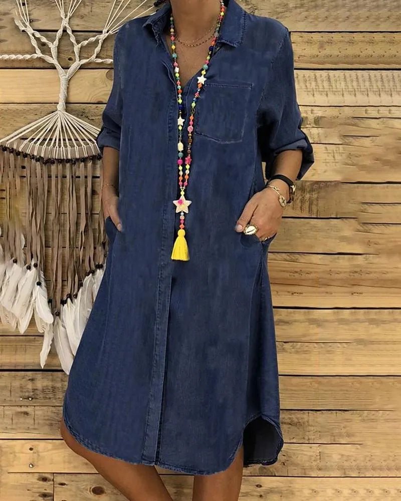 Robe Chemise en Denim Casual et Confortable pour Femmes - Emilia Lane