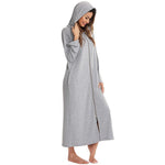 Robe de nuit zippée à capuche pour femmes - Emilia Lane