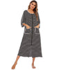 Robe de nuit zippée à capuche pour femmes - Emilia Lane