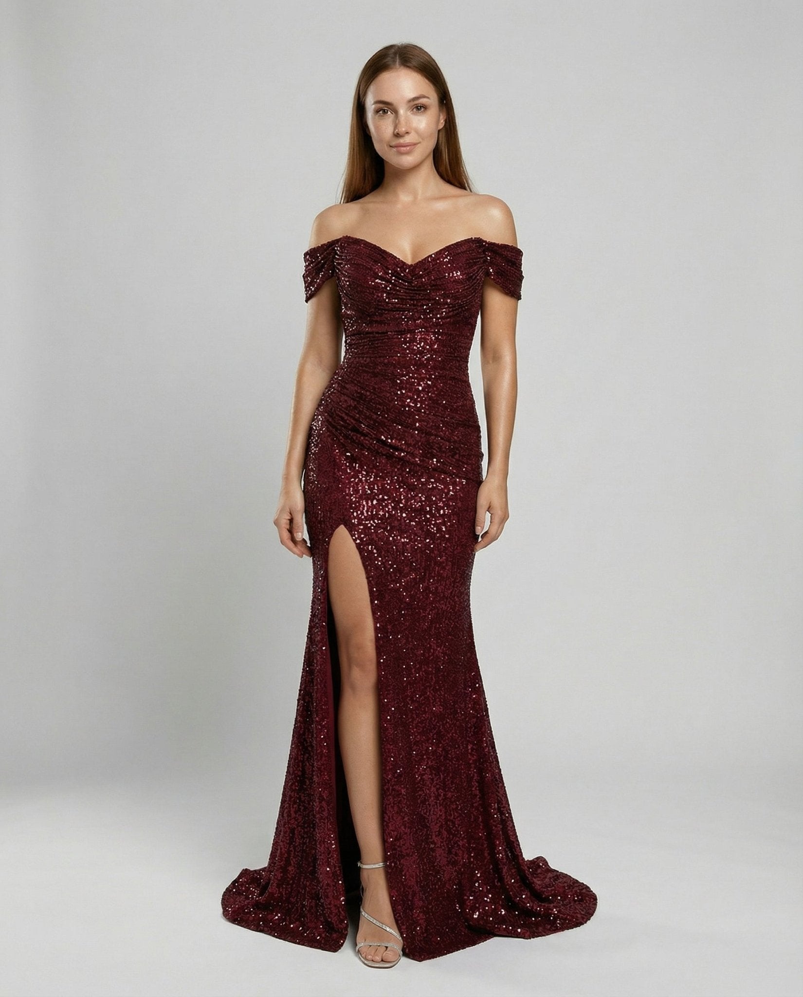 Robe de Soirée à Paillettes et Fente pour Femme | Idéale pour les Sorties - Emilia Lane