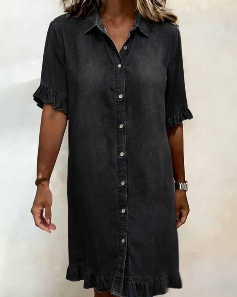 Robe en Denim avec Boutons pour Femme | Idéale pour le Quotidien - Emilia Lane
