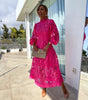 Robe en Dentelle avec Col Montant pour Femmes - Emilia Lane