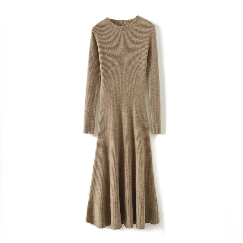 Robe en Laine à Longues Manches pour Femmes - Emilia Lane
