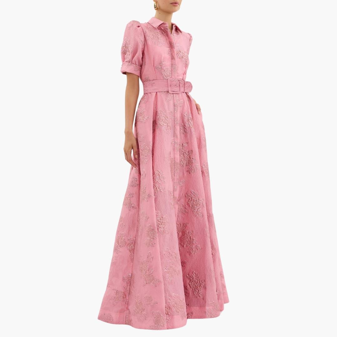 Robe Florale avec Ceinture pour Femme - Emilia Lane