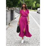 Robe Longue à Imprimé Floral Coupe Évasée pour Femme | Idéale pour l'Été - Emilia Lane