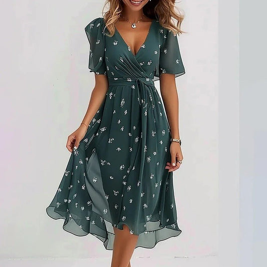 Robe longue à imprimé floral pour Femmes - Emilia Lane