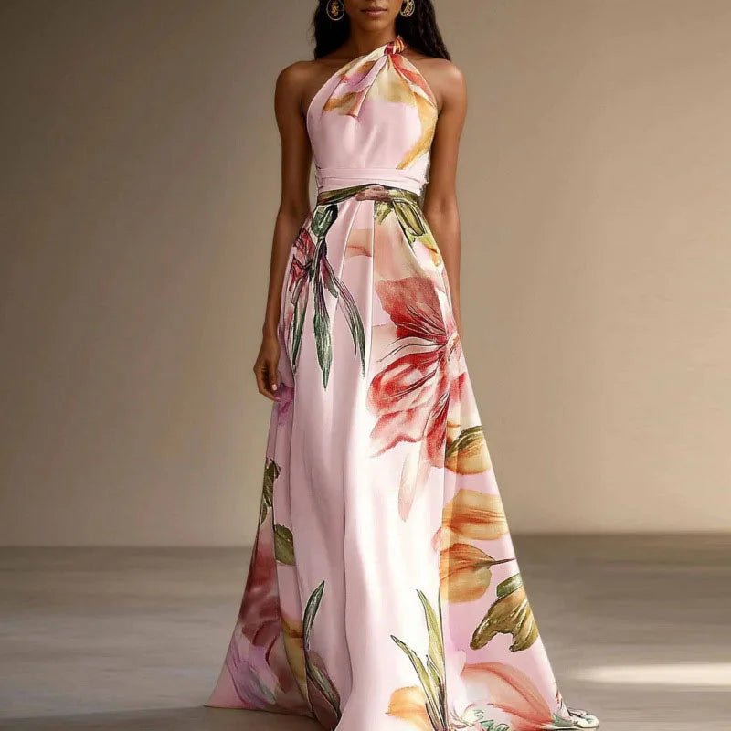Robe Longue À Imprimé Floral pour Femmes - Emilia Lane