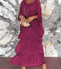 Robe Longue à Manches Chauve - Souris pour Femme | Idéale pour les Sorties - Emilia Lane