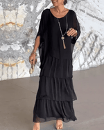 Robe Longue à Manches Chauve - Souris pour Femme | Idéale pour les Sorties - Emilia Lane