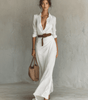 Robe Longue Asymétrique à Ceinture pour Femmes - Emilia Lane