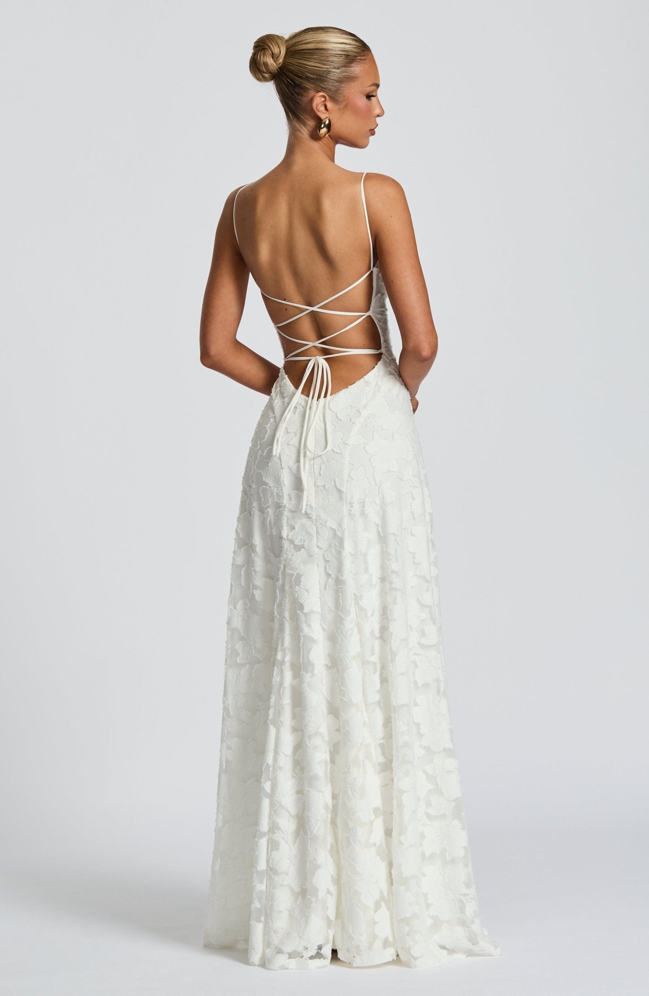 Robe Longue Drapée à Motif Floral avec Bretelles pour Femme | Idéale pour les Sorties - Emilia Lane