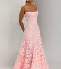 Robe Longue Drapée à Motif Floral avec Bretelles pour Femme | Idéale pour les Sorties - Emilia Lane