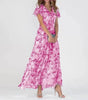 Robe Longue en Chiffon à Imprimé Floral pour Femmes - Emilia Lane