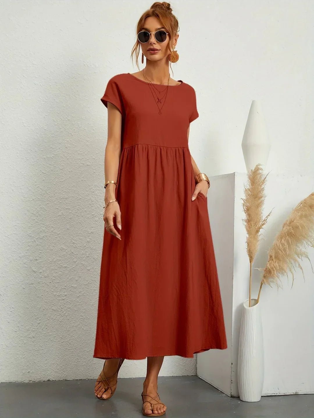 Robe Longue en Coton pour Femmes - Emilia Lane