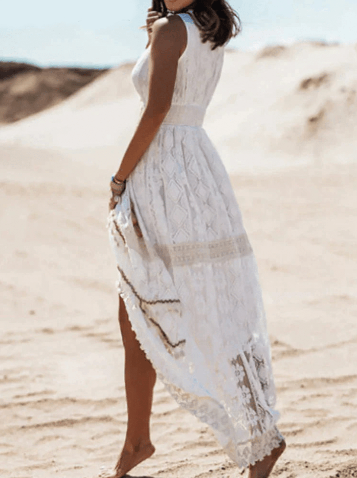 Robe Longue en Dentelle Boho pour Femmes - Emilia Lane