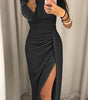 Robe Longue Fendue Off-Shoulder pour Femme | Idéale pour les Sorties - Emilia Lane