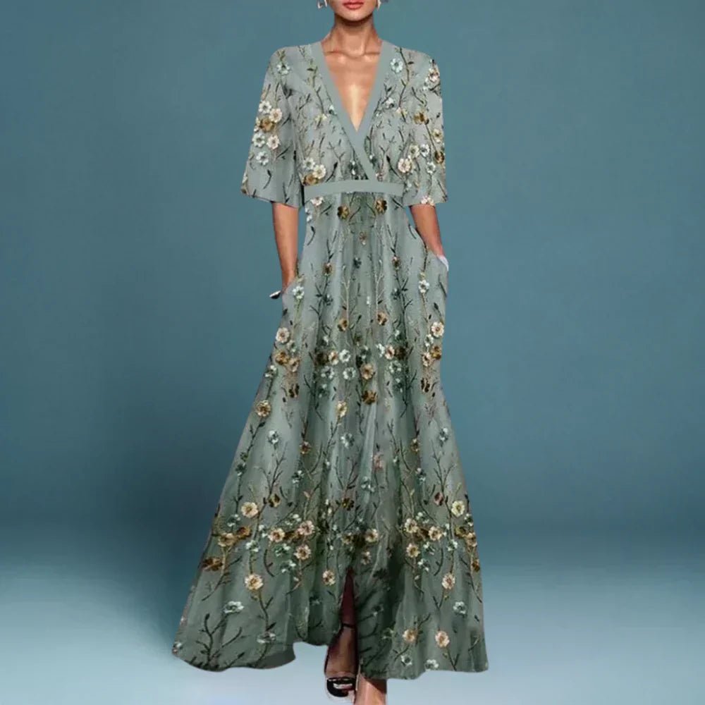Robe longue imprimée élégante pour femmes - Emilia Lane