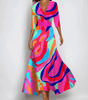 Robe longue imprimée pour femmes - Emilia Lane