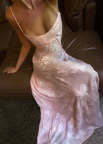 Robe Longue Jacquard Corset pour Femmes - Emilia Lane
