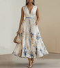 Robe Longue Plissée à Imprimé Floral pour Femmes - Emilia Lane