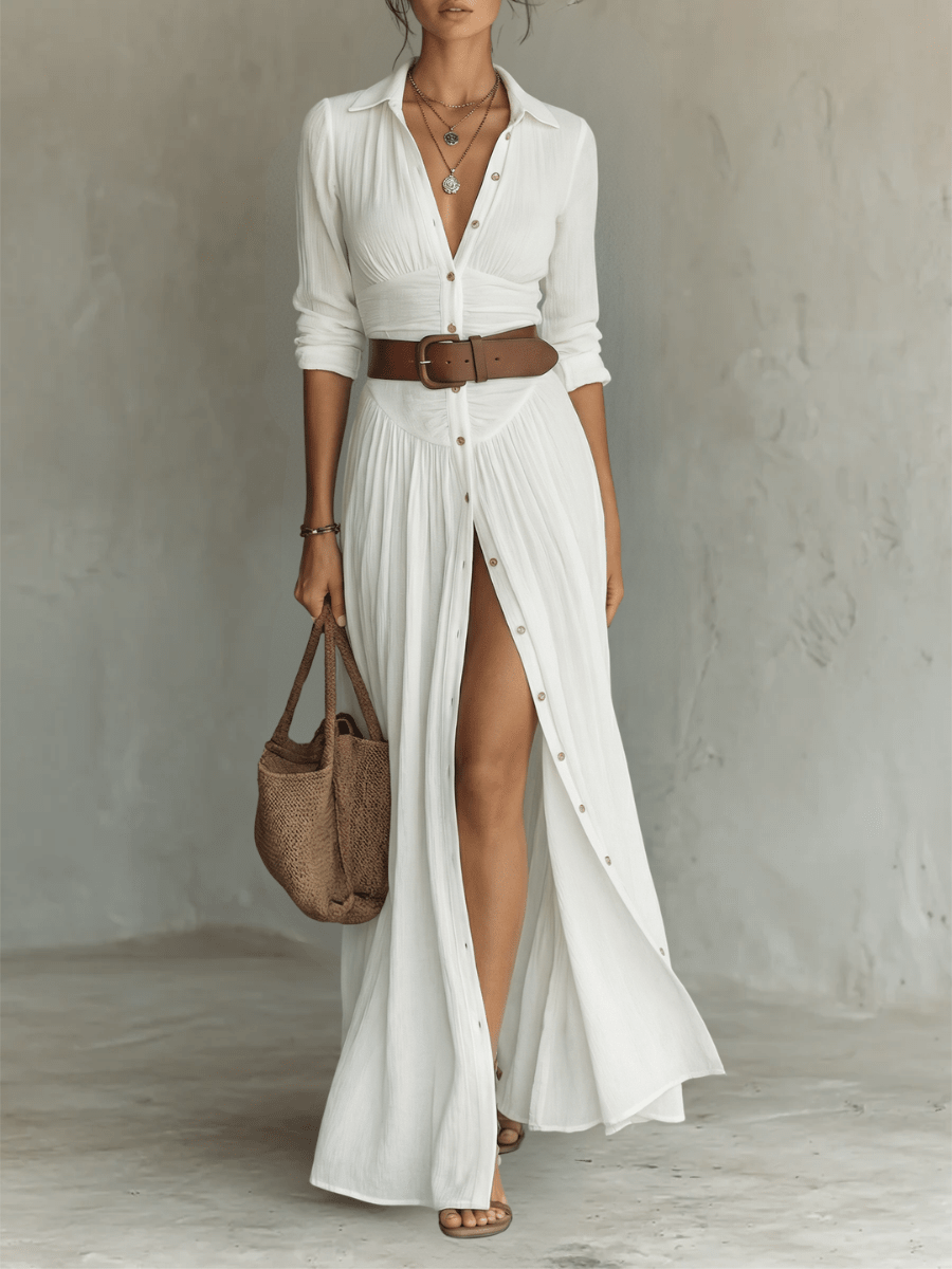 Robe Longue plissée pour Femmes - Emilia Lane