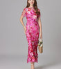 Robe Longue sans Manches à Appliqué Floral pour Femme | Idéale pour les Sorties - Emilia Lane