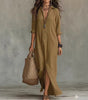 Robe Longue Style Chemise à Boutons pour Femmes - Emilia Lane