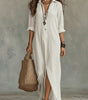 Robe Longue Style Chemise à Boutons pour Femmes - Emilia Lane