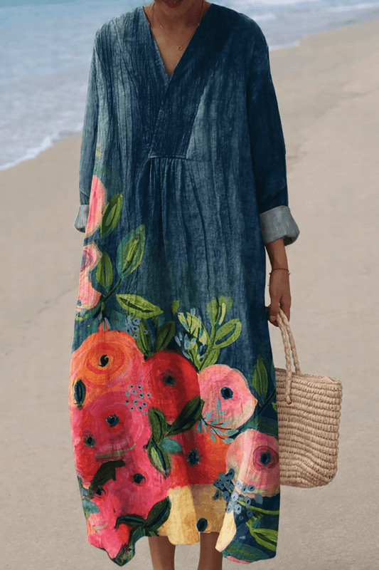 Robe Maxi à Imprimé Floral pour Femmes - Emilia Lane