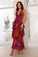 Robe Maxi en Chiffon à Volants pour Femmes - Emilia Lane