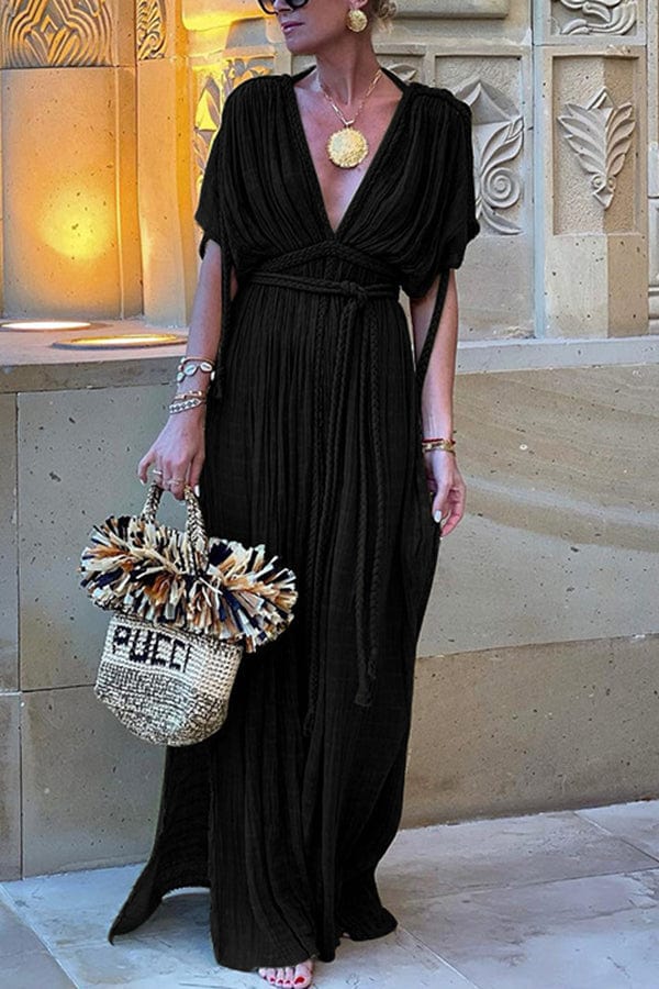 Robe Maxi en Lin pour Femmes - Emilia Lane