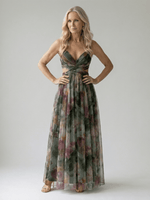 Robe Maxi Sans Manches à Imprimé pour Femme - Emilia Lane