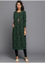 Robe mi - longue à manches longues pour femmes - Emilia Lane