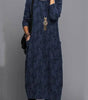 Robe mi - longue à manches longues pour femmes - Emilia Lane