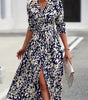 Robe mi - longue coupe évasée pour femmes - Emilia Lane