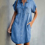 Robe mi - longue en coton pour Femmes - Emilia Lane